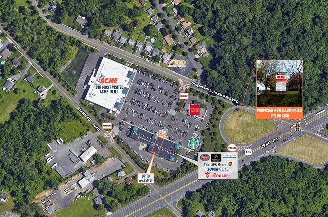 Plus de détails pour Route 130 & Dunns Mill Rd, Bordentown, NJ - Local commercial à louer