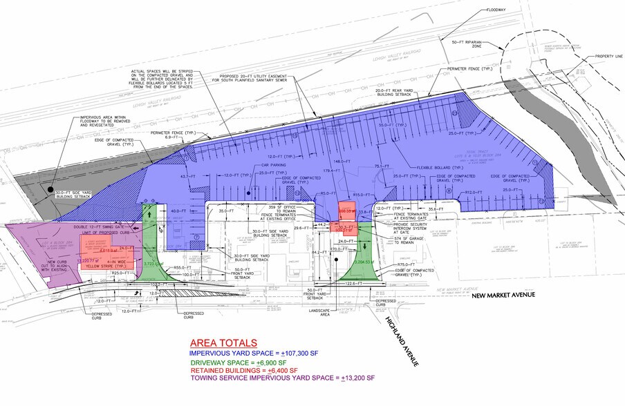 1202 New Market Ave, South Plainfield, NJ à vendre - Plan de site – Image 3 sur 3
