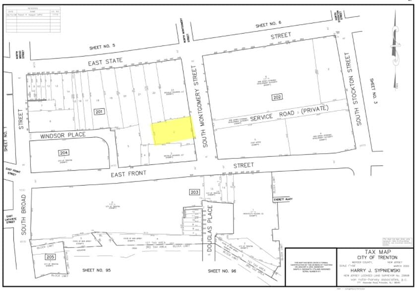 25 S Montgomery St, Trenton, NJ à louer - Plan cadastral – Image 1 sur 1