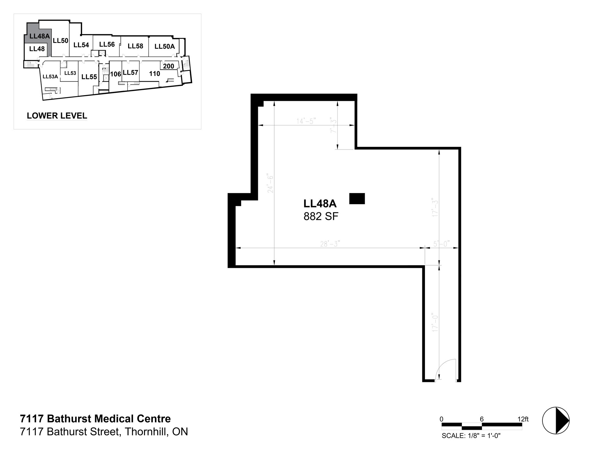 7117 Bathurst St, Vaughan, ON à louer Plan de site– Image 1 sur 1