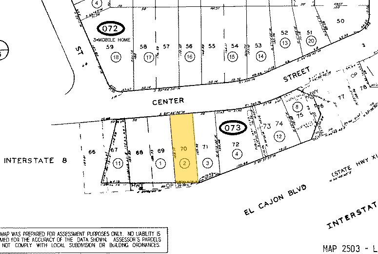 8139 Center St, La Mesa, CA à louer - Plan cadastral – Image 3 sur 15