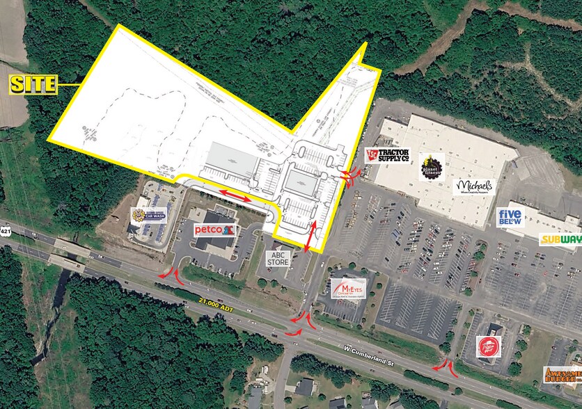2402 Cumberland Street, Dunn, NC à louer - Aérien – Image 3 sur 4