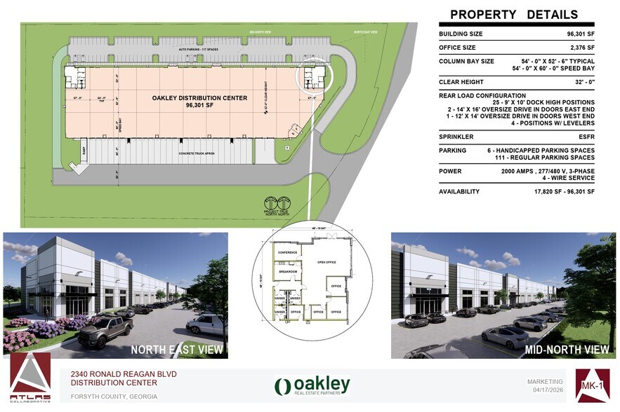2340 Ronald Reagan Blvd, Cumming, GA à louer - Plan de site – Image 3 sur 3