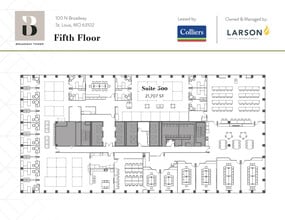 100 N Broadway, Saint Louis, MO à louer Plan d’étage– Image 1 sur 1
