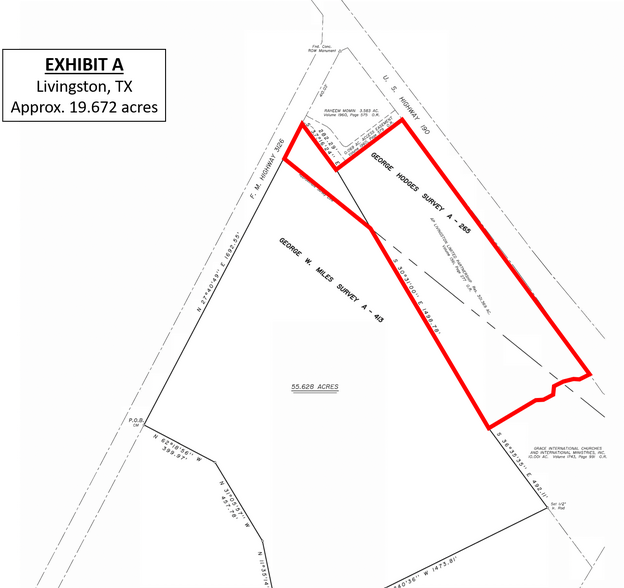 W US Hwy 190, Livingston, TX à vendre - Plan de site – Image 2 sur 2