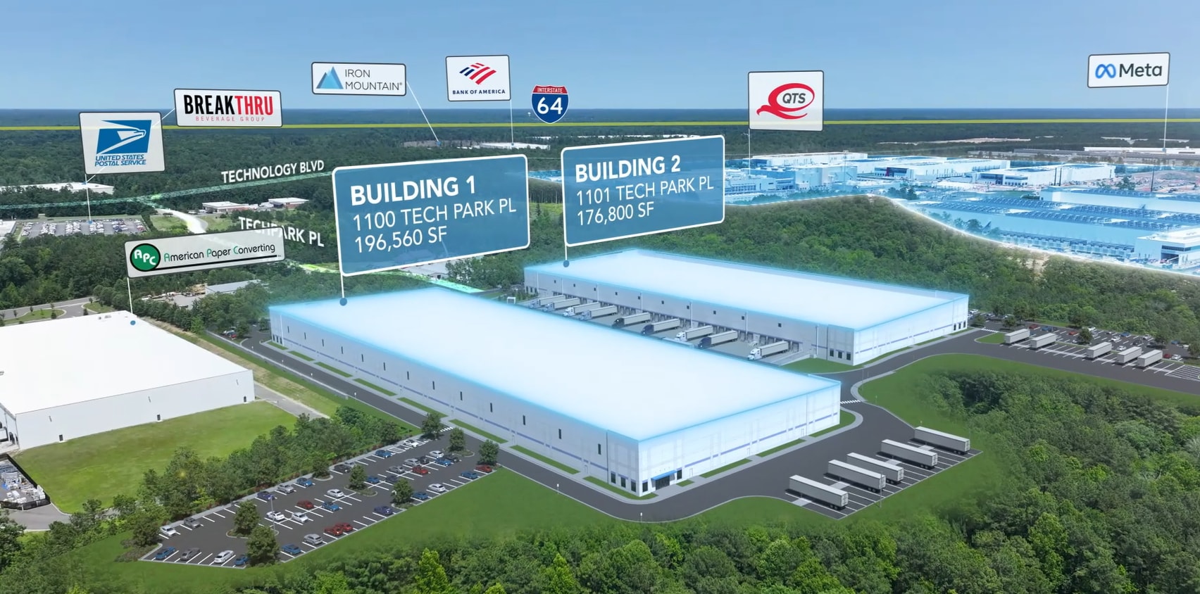 1101 Tech Park Pl, Sandston, VA à louer Aérien– Image 1 sur 7