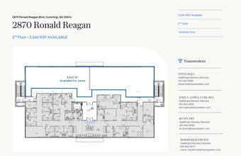 2870 Ronald Reagan, Cumming, GA à louer Plan d’étage– Image 1 sur 7