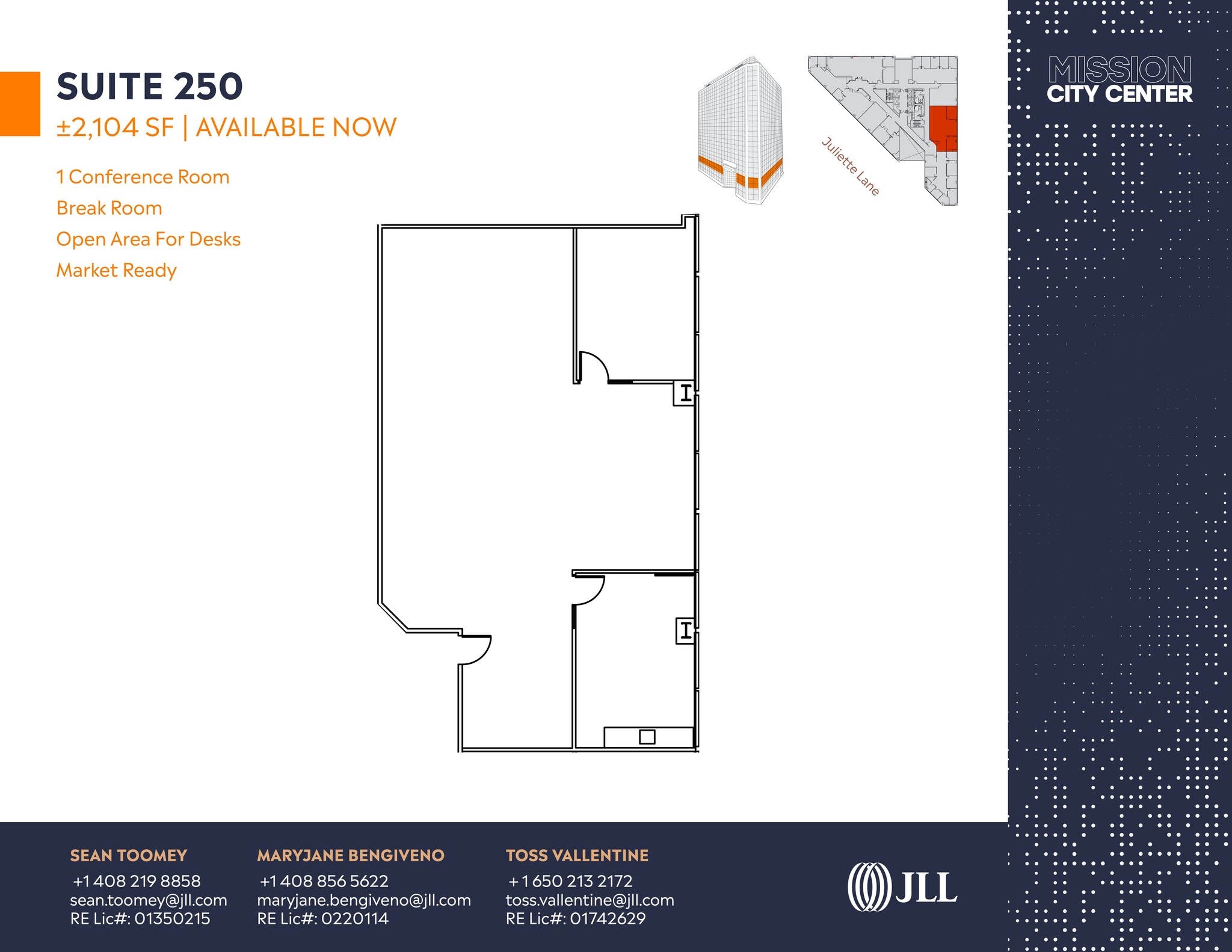 2350 Mission College Blvd, Santa Clara, CA à louer Plan de site– Image 1 sur 1