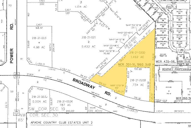 345 S Power Rd, Mesa, AZ à louer - Plan cadastral – Image 3 sur 9