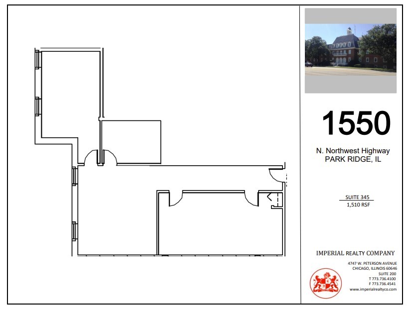 1550 N Northwest Hwy, Park Ridge, IL à louer Plan d’étage– Image 1 sur 5