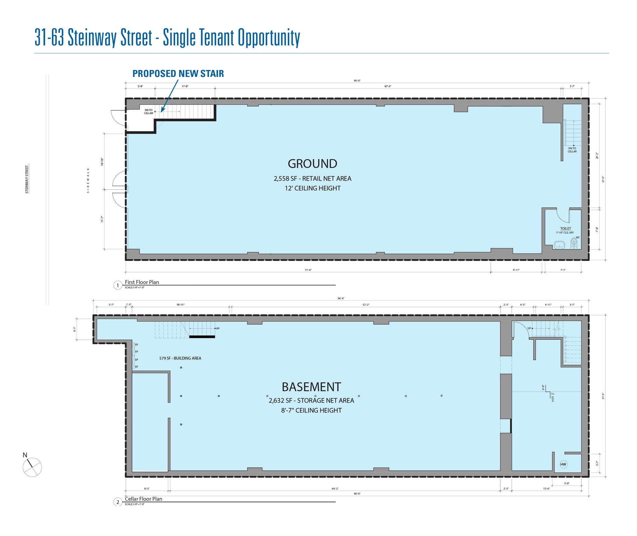 3159-3163 Steinway St, Astoria, NY à louer Plan d’étage– Image 1 sur 2