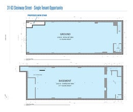 3159-3163 Steinway St, Astoria, NY à louer Plan d’étage– Image 1 sur 2