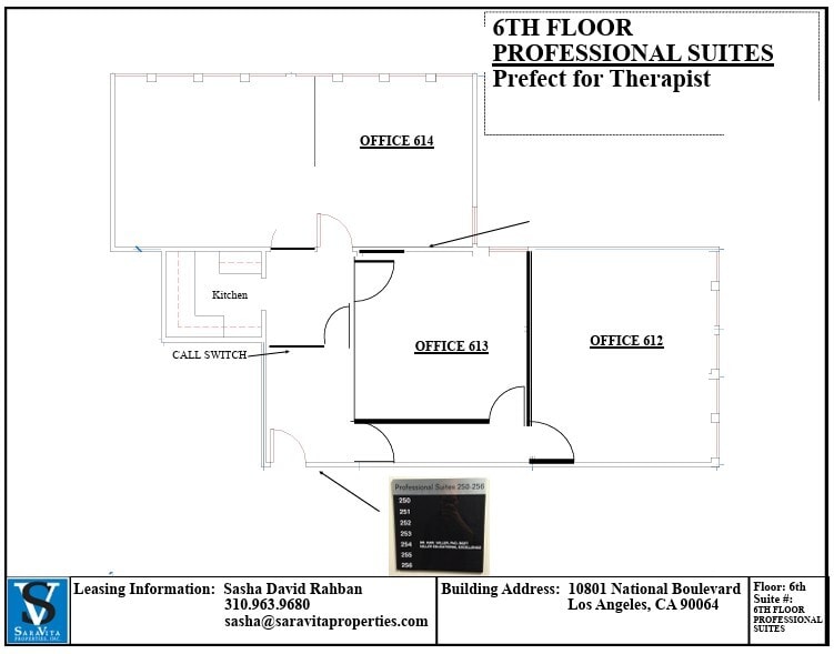 10801 National Blvd, Los Angeles, CA à louer Plan d’étage– Image 1 sur 1