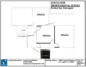 10801 National Blvd, Los Angeles, CA à louer Plan d’étage– Image 1 sur 1