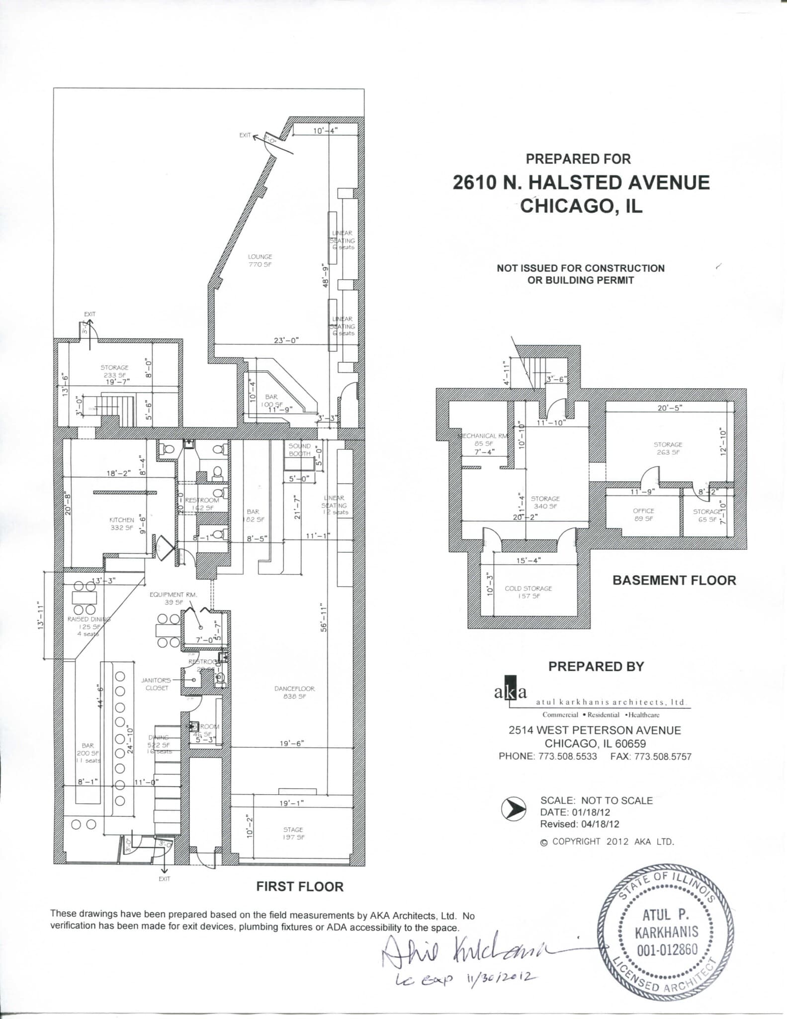 2612 N Halsted St, Chicago, IL à louer Plan de site– Image 1 sur 1