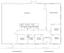 8133-8141 Engineer Rd, San Diego, CA à louer Plan d’étage– Image 1 sur 1