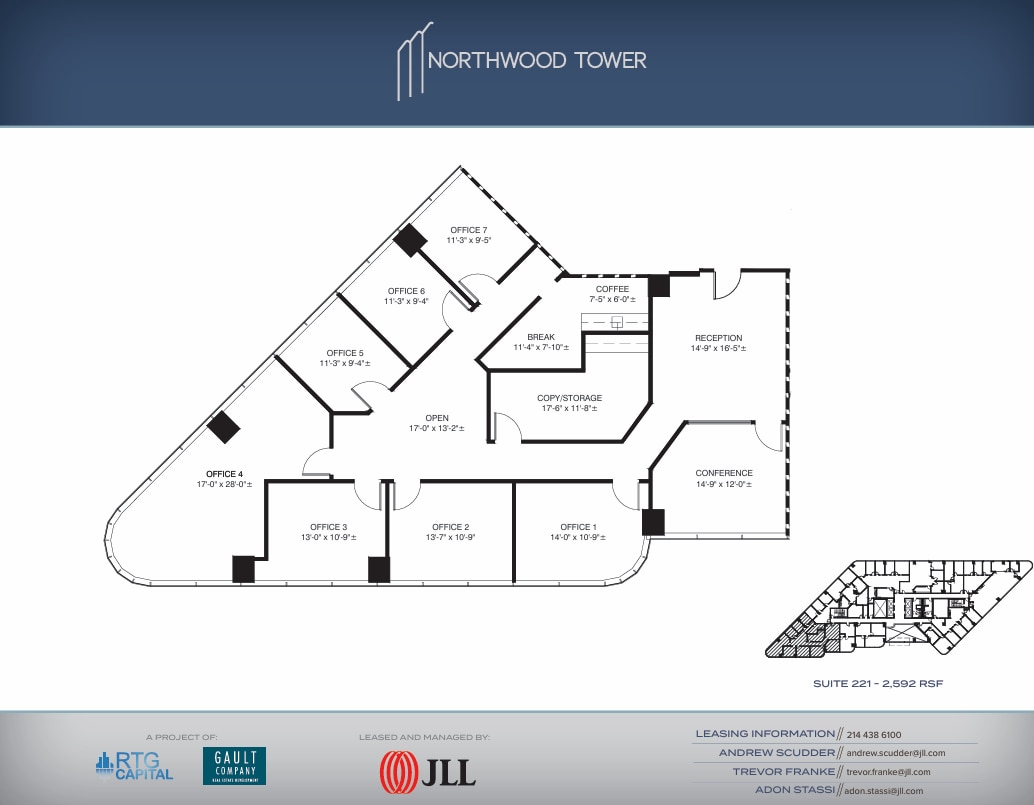 5757 Alpha Rd, Dallas, TX à louer Plan d’étage– Image 1 sur 1