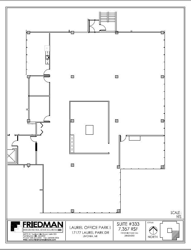 17177 N Laurel Park Dr, Livonia, MI à louer Plan d’étage– Image 1 sur 2
