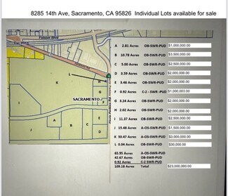 Plus de détails pour 8285 14th Ave, Sacramento, CA - Terrain à vendre