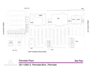2111-2361 E Palmdale Blvd, Palmdale, CA à louer Plan de site– Image 1 sur 1