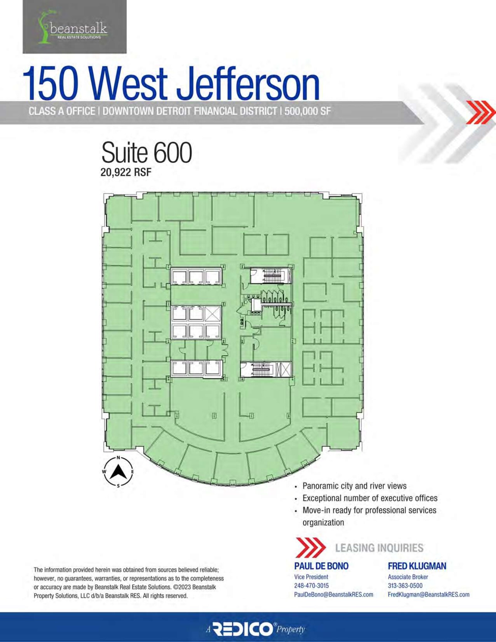 150 W Jefferson Ave, Detroit, MI à louer Plan de site– Image 1 sur 1