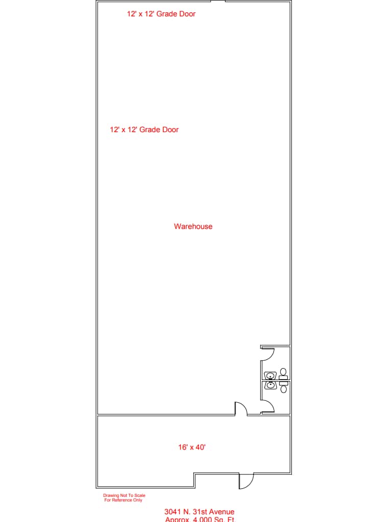 3031-3041 N 31st Ave, Phoenix, AZ à louer Plan d’étage– Image 1 sur 1