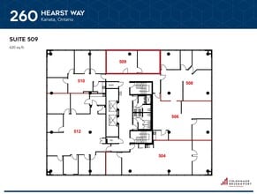 260 Hearst Way, Ottawa, ON à louer Plan d’étage– Image 2 sur 2