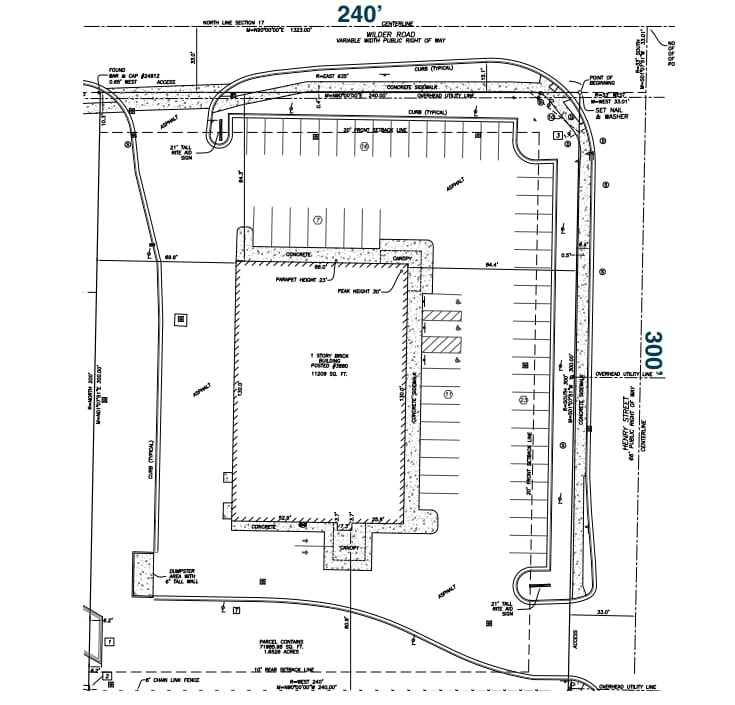 3880 E Wilder Rd, Bay City, MI à louer Plan de site– Image 1 sur 1