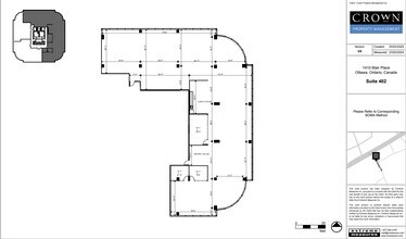 1400 Blair Towers Pl, Ottawa, ON à louer Plan d’étage– Image 1 sur 6