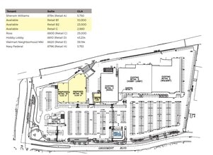 8780-8820 Grossmont Blvd, La Mesa, CA à louer Plan de site– Image 1 sur 1