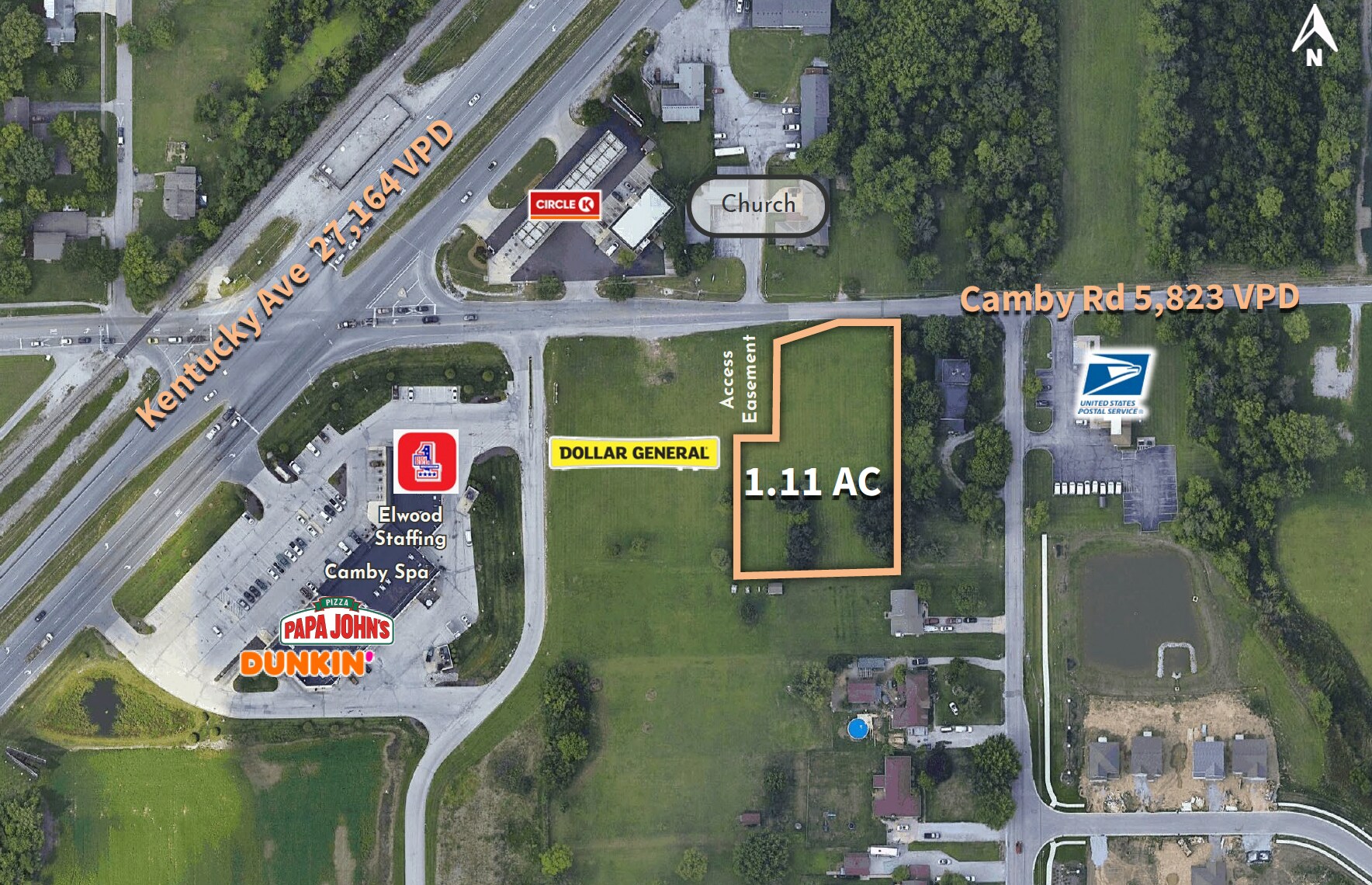 8325 Camby Rd, Camby, IN à vendre Aérien– Image 1 sur 2