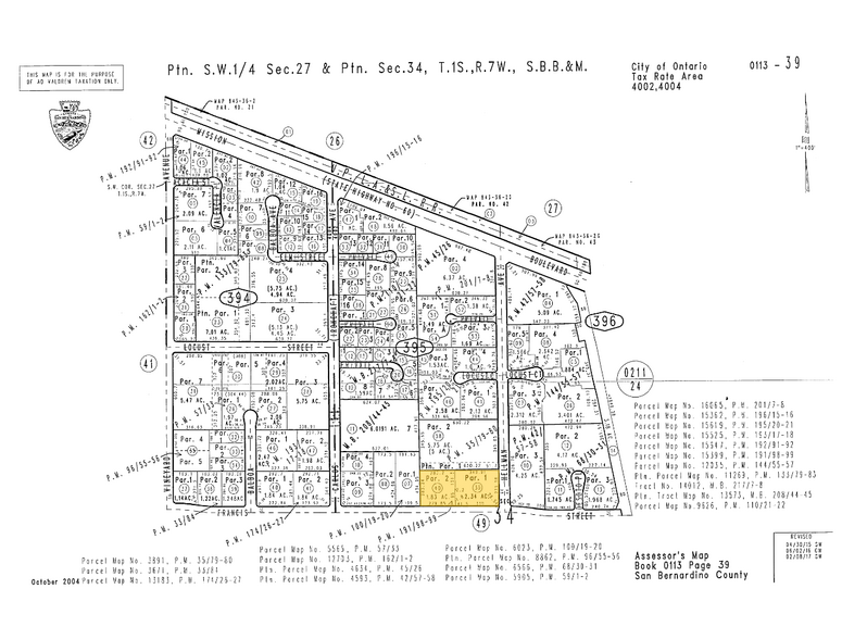 2049 E Francis St, Ontario, CA à louer - Plan cadastral – Image 3 sur 4