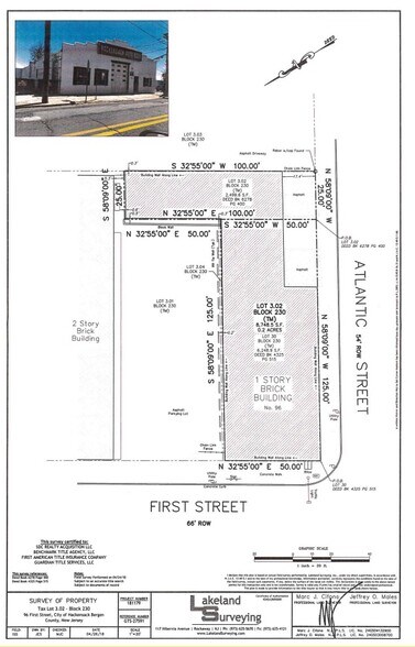 96 1st St, Hackensack, NJ à vendre - Plan de site – Image 3 sur 3