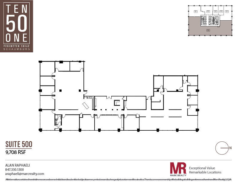 1051 Perimeter Dr, Schaumburg, IL à louer Plan d’étage– Image 1 sur 5