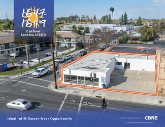 Plus de détails pour 1647-1649 E 1st St, Santa Ana, CA - Local commercial à vendre