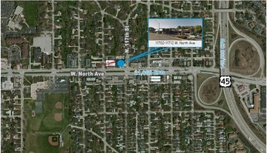 11702-11712 W North Ave, Wauwatosa, WI - Vue aérienne  vue de carte