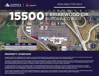 Plus de détails pour 15500 E Briarwood Cir, Aurora, CO - Terrain à vendre