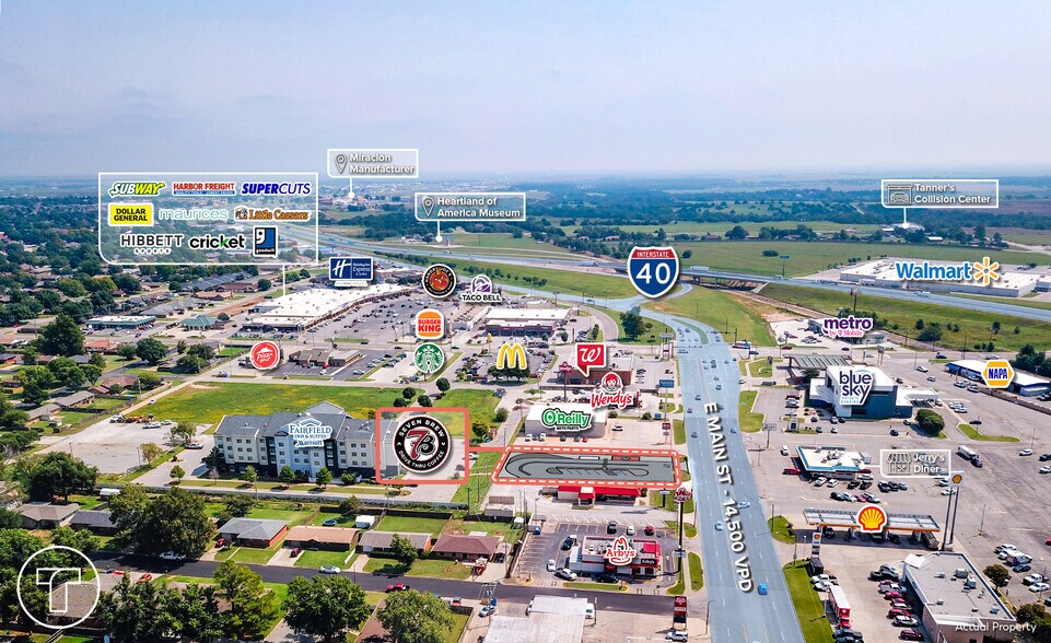 925 E Main St, Weatherford, OK à vendre - Aérien – Image 2 sur 4