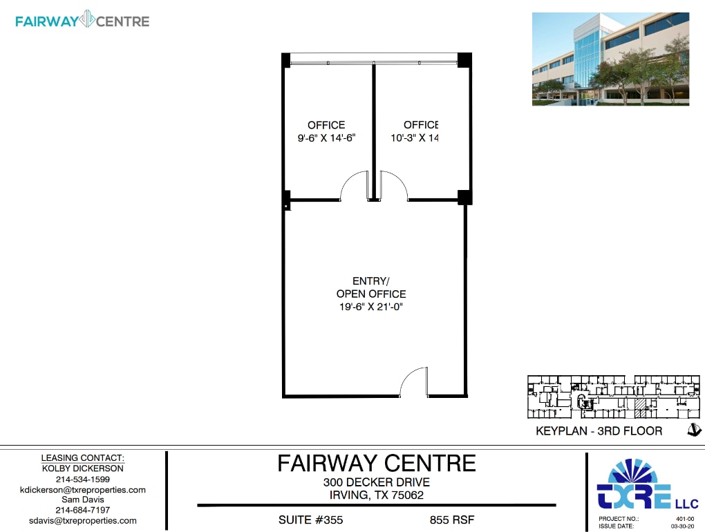 300 Decker Dr, Irving, TX à louer Plan d’étage– Image 1 sur 1