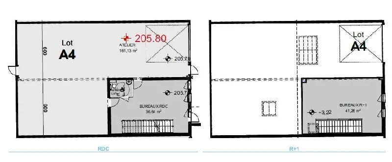 Local d’activités dans Chassieu à louer - Plan d’étage – Image 2 sur 2