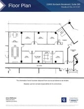 21900 Burbank, Woodland Hills, CA à louer Plan d’étage– Image 1 sur 1