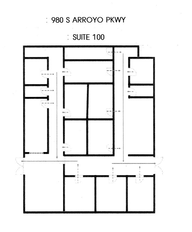 980 S Arroyo Park, Pasadena, CA à louer Plan d’étage– Image 1 sur 1