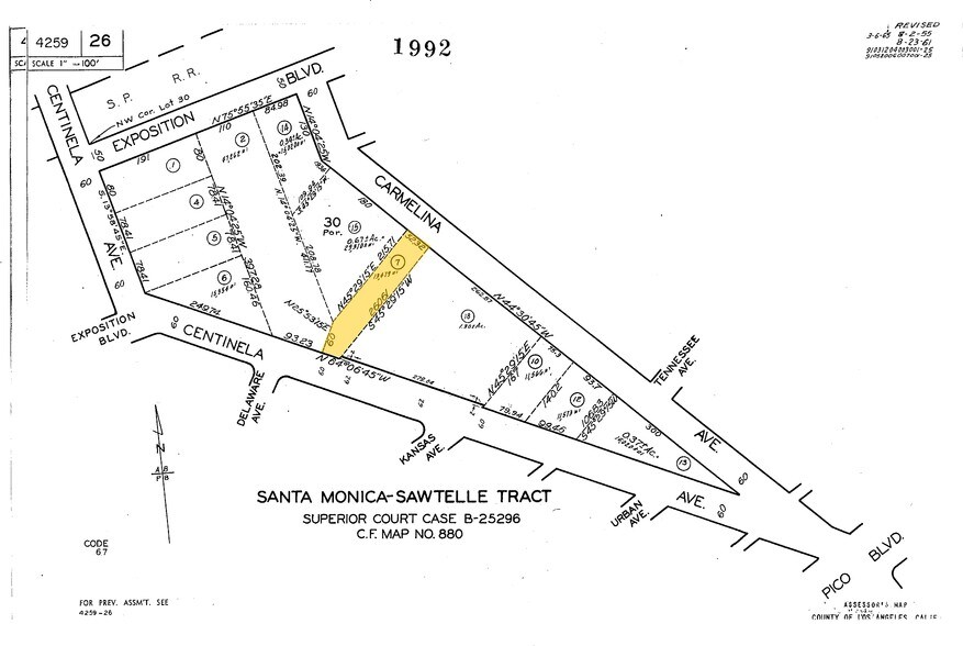 2272 S Centinela Ave, Los Angeles, CA à louer - Plan cadastral – Image 2 sur 15