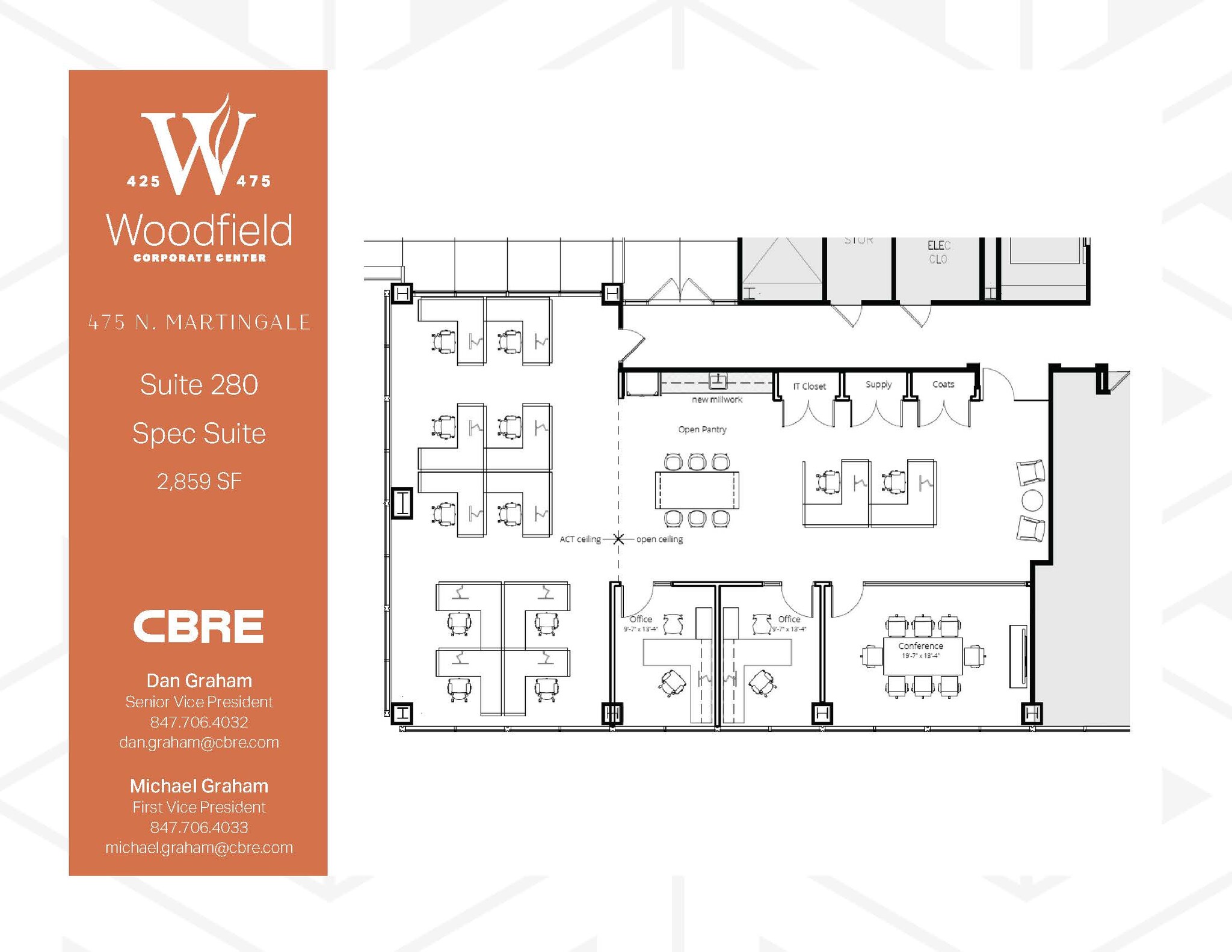 425 N Martingale Rd, Schaumburg, IL à louer Plan d’étage– Image 1 sur 1