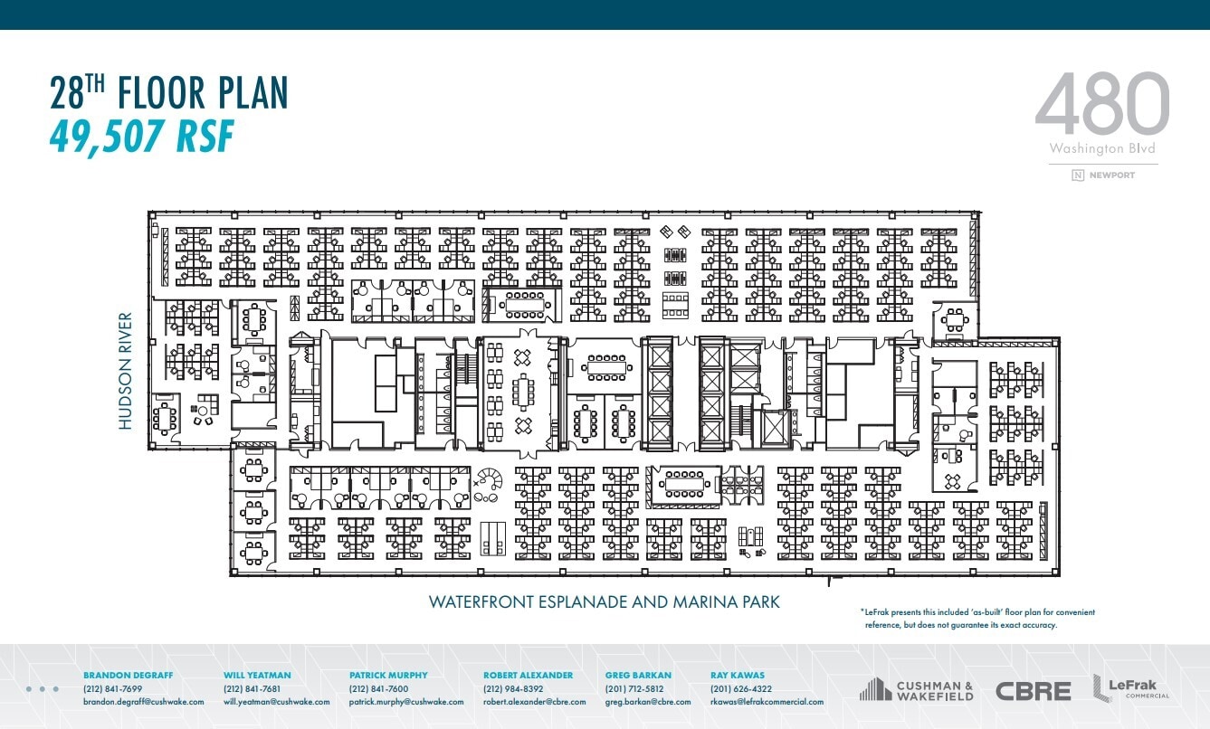 480 Washington Blvd, Jersey City, NJ à louer Plan d’étage– Image 1 sur 1