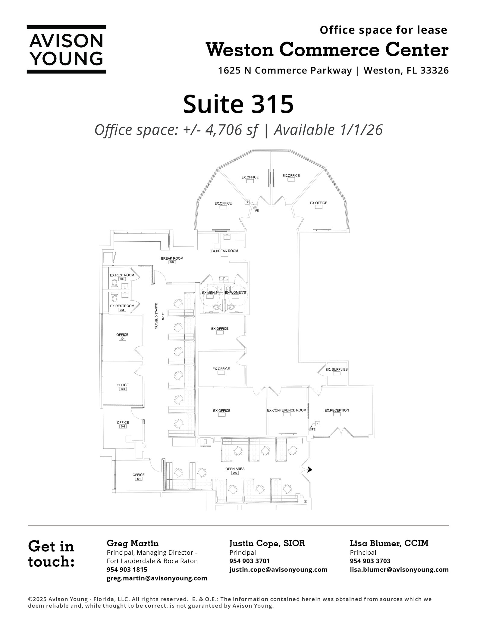 1625 N Commerce Pky, Weston, FL à louer Plan d’étage– Image 1 sur 1