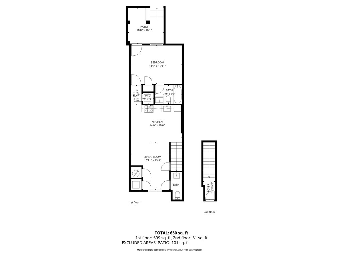 422 Warner St NW, Washington, DC 20001 - Lot 1 - - Plan d’étage - Image 2 of 2