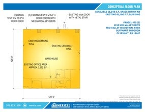 1155 Mid Valley Dr, Olyphant, PA à louer Plan de site– Image 1 sur 2