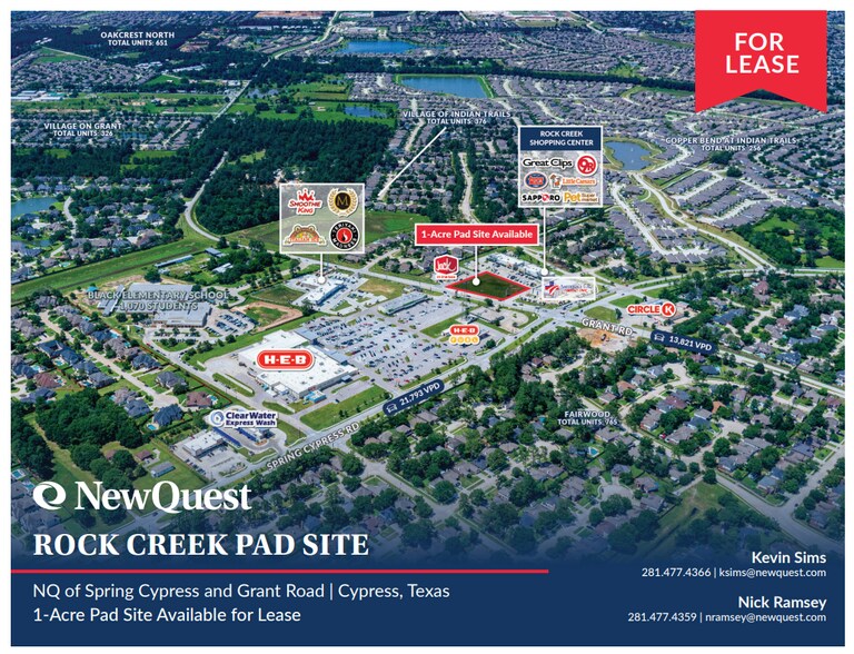Spring Cypress & Grant Rd, Cypress, TX à louer - Photo de l’immeuble – Image 1 sur 1