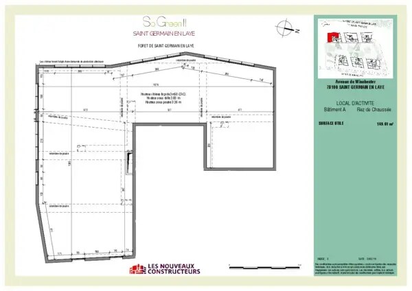 Local commercial dans Saint-Germain-en-Laye à louer Plan d’étage– Image 1 sur 1